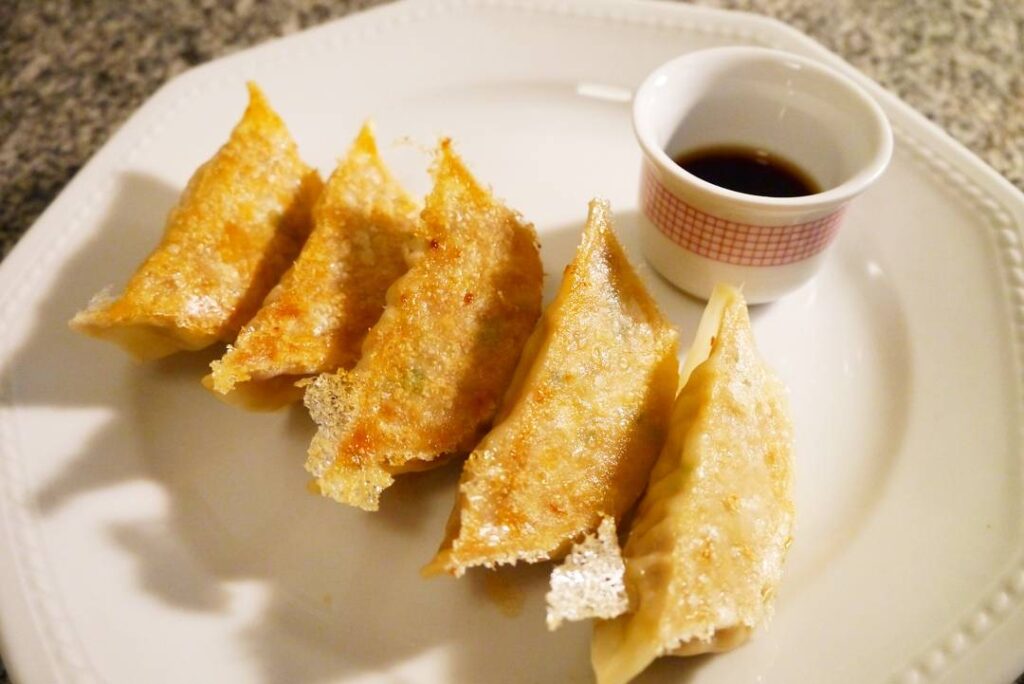 ドイツで作った焼き餃子