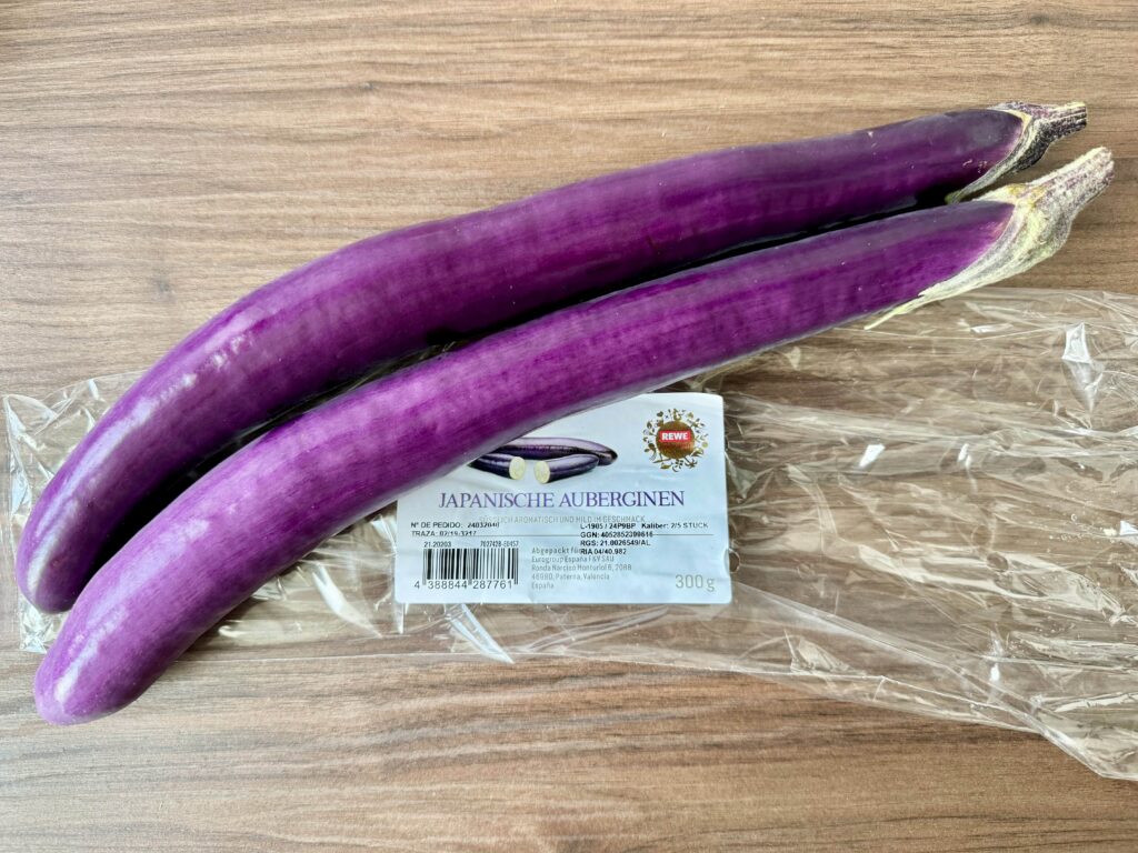 REWEで購入したJapanische Aubergine